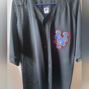 Vintage Russell New York Mets Mesh Batting Jersey ⚾️ XXL Black